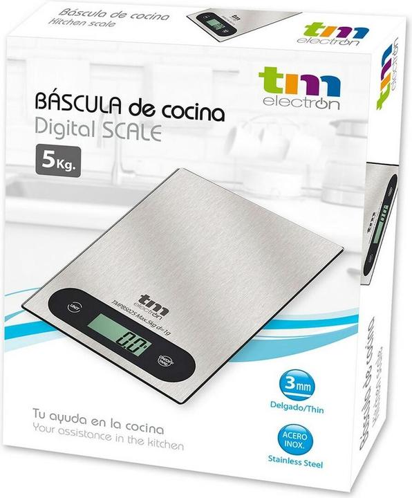 Image du produit TM Electron Küchenwaage Grau 5 kg