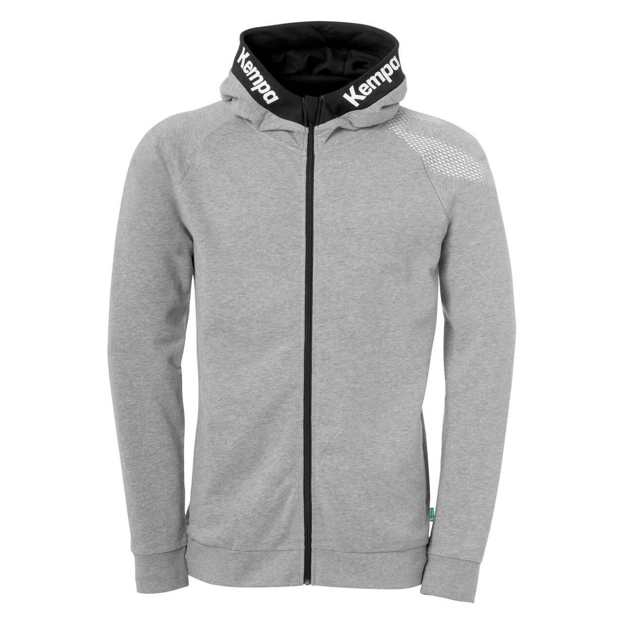 Kempa, Herren, Pullover, Core 26 Hood Jacket, Grau, (4XL)