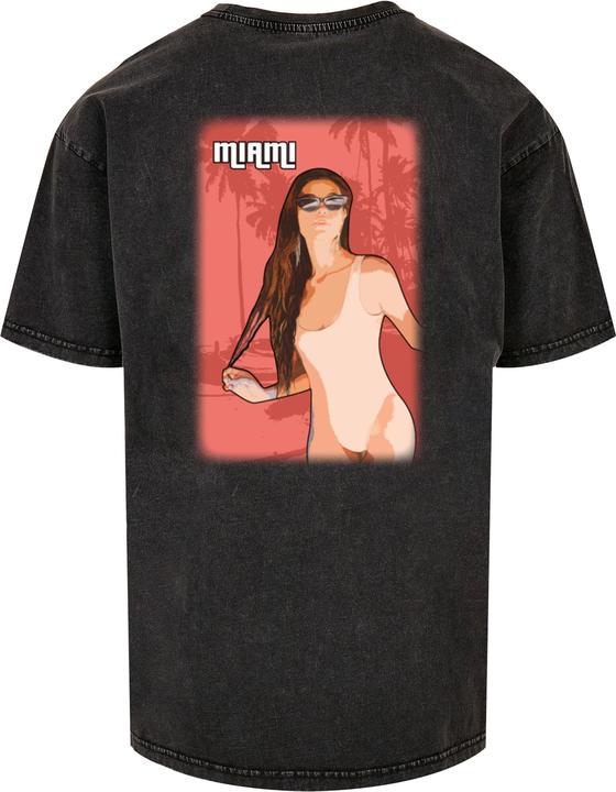 Immagine prodotto Merchcode Maglietta oversize pesante lavata con acido Grand Miami - 116977 (4XL)