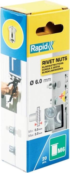 Immagine prodotto Rapid Dadi per rivetti ciechi M6