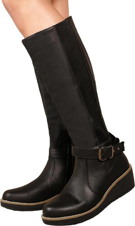 Actual product image Where's That From Womens/Ladies Ayleen Wedge Knee-High Boots (39)