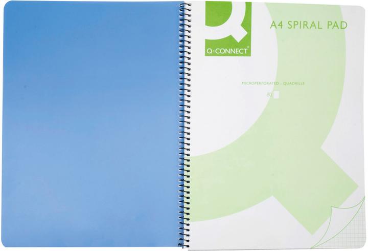 Produktbild Q-Connect Spiralheft (A4, Kariert, Harter Einband)
