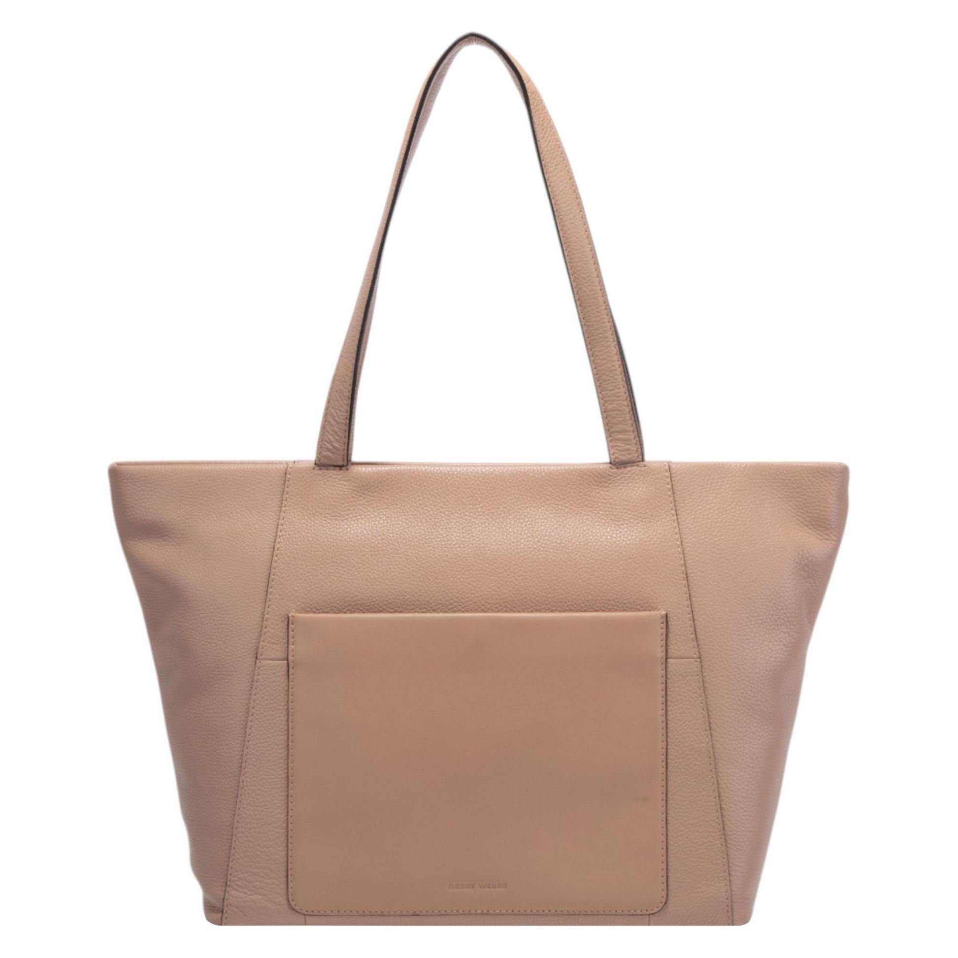 Gerry Weber, Damen, Tasche, Ascona Shopper Tasche Leder 32.5 Cm, Braun