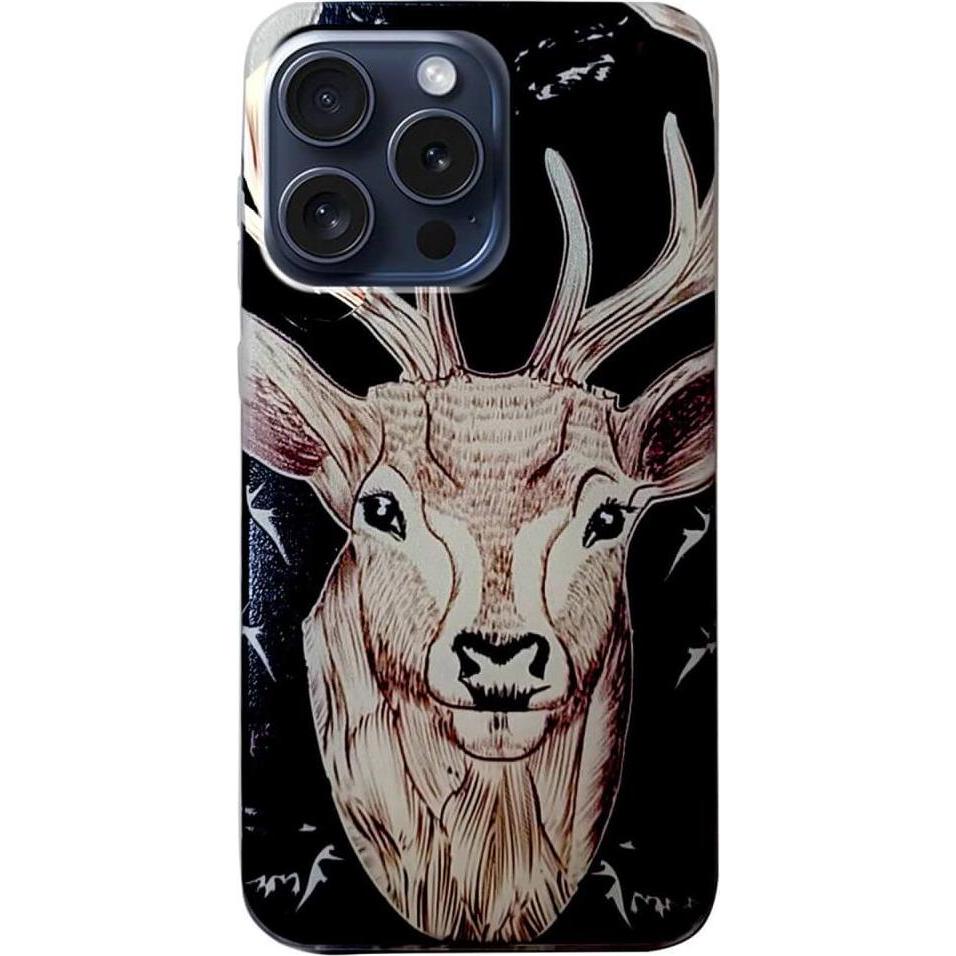 Cover-Discount iPhone 16 Pro - Cover Handyhülle mit stilvollem Motiv (Apple iPhone 16 Pro), Smartphone Hülle, Braun