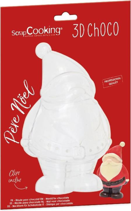 Produktbild ScrapCooking 3D Schokoladenform, Weihnachtsmann