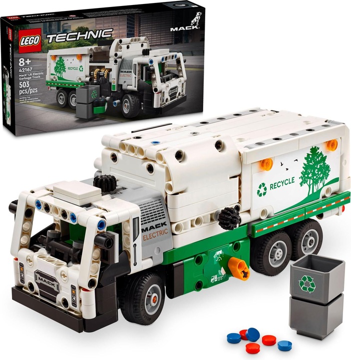 Produktbild LEGO Technic End-Of-Live Set Mack LR Electric Muellwagen - 42167 NEU! Teile 503x (42167)