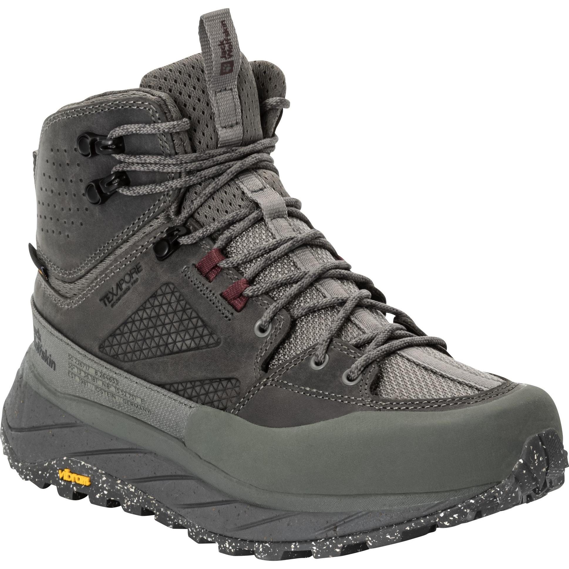 Jack Wolfskin, Damen, Wanderschuhe, Terraquest Texapore Mid W (43), Grau