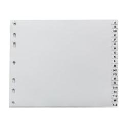 Prooffice, Ordner Zubehör, Kunststoff-Register, A-Z, A4 halbe H”he, 20-teilig