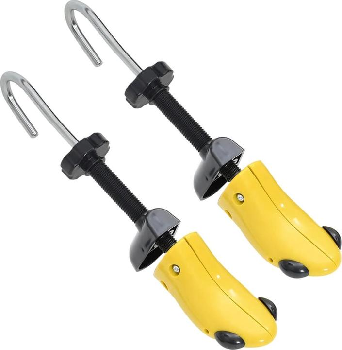 Actual product image VidaXL Shoe tree with shoehorn yellow EU 34-37 (34, 35, 36, 37, 1 x)