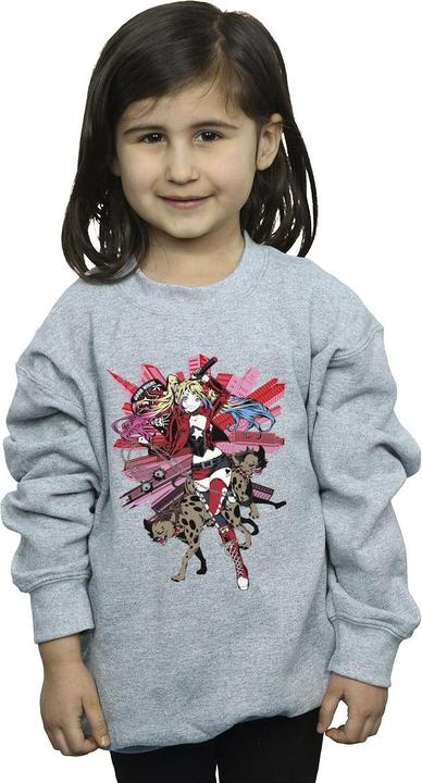 Produktbild Harley Quinn Hyenas Sweatshirt Mädchen (128)