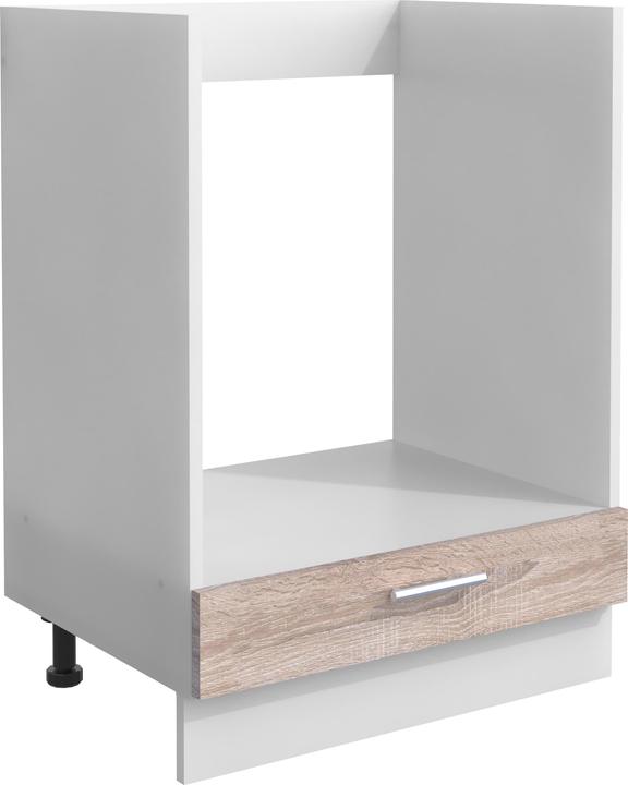 VCM Ofenschrank Breite 60 cm Herdumbauschrank Herdschrank Backofenschrank Esilo Zusatzfach Klappe (60 x 46 x 82 cm)