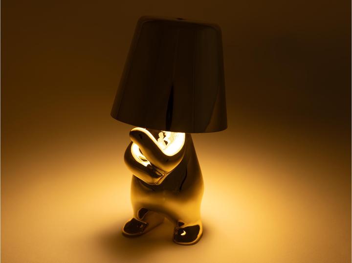 Produktbild Cocon Goldene Tischleuchte THINKER, Dimmbar: nicht dimmbar