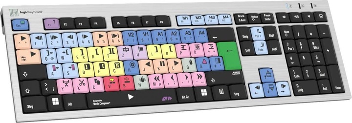 Produktbild Logickeyboard Avid Media Composer Slim Line (DE, Kabelgebunden)