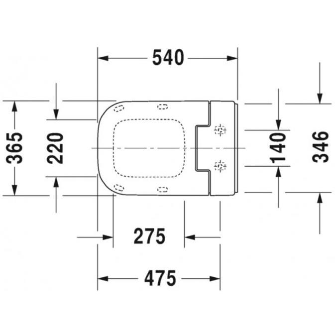 Thumbnail - Duravit, WC Deckel, Dusch-WC-Sitz SensoWash Slim 365x540mm weiss