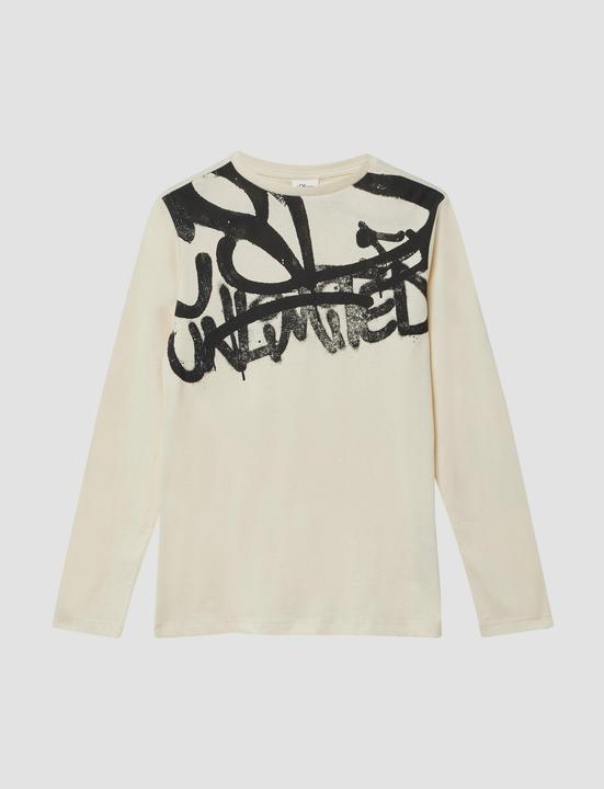 Produktbild s.Oliver T-Shirt Longsleeve mit Graffiti-Print (146, 152)