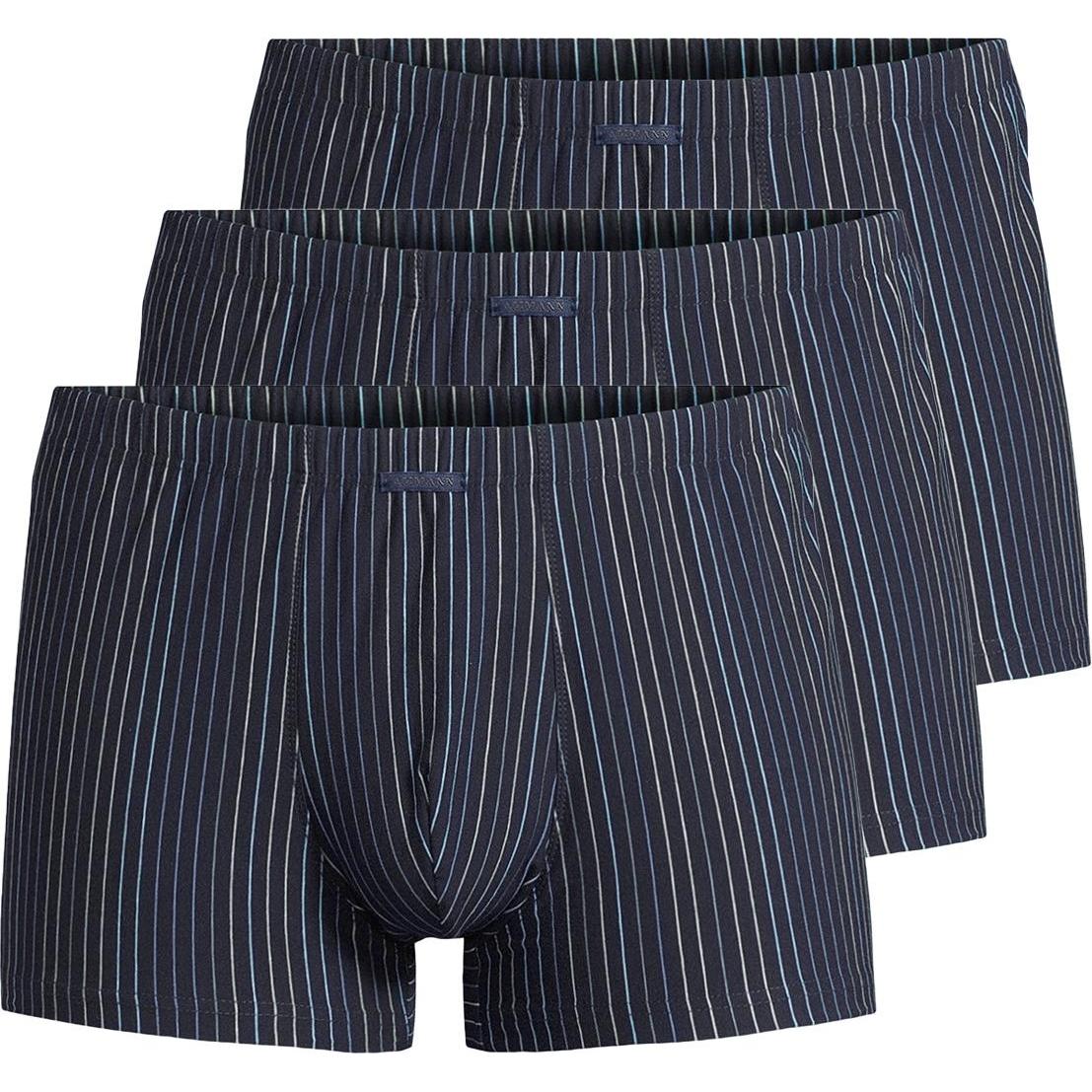 Ammann, Herren, Unterhosen, 3er Pack New Modern Retro Short / Pant, Blau, (6, L, 3er Pack)