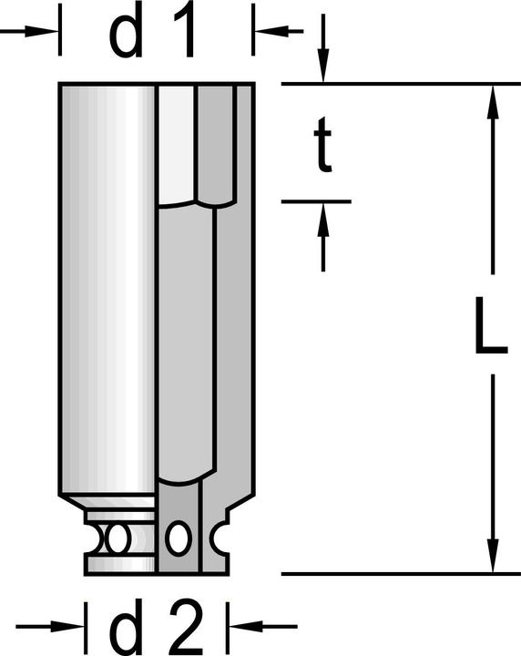 Productafbeelding Gedore 19 19 zeskantschroevendraaierbit (19 mm)