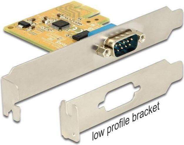 Image du produit Delock Carte PCI Expr 1x D-Sub9 ext + LowProfile