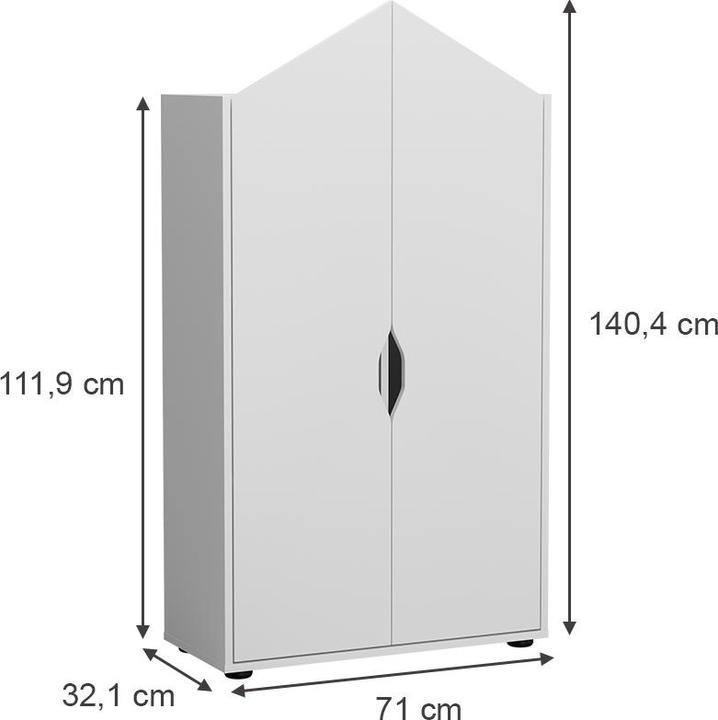 Produktbild Vicco Estell (71 x 32.10 x 140.40 cm)