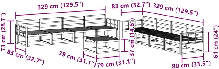 Produktbild vidaXL Outdoor-Sofagarnitur