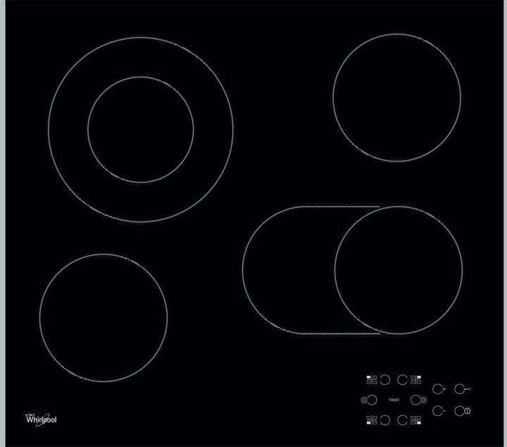 Whirlpool AKT8210LX - Ceramic kookplaat