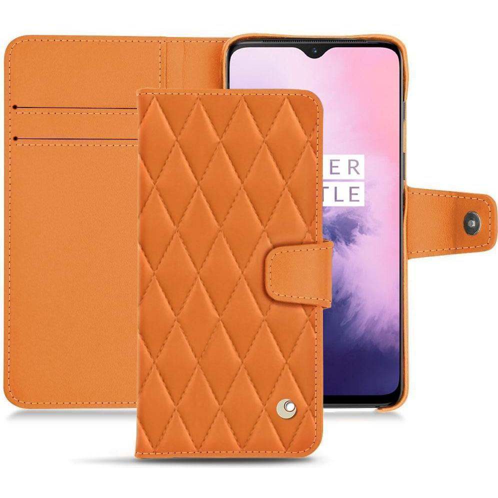 Thumbnail - Noreve Lederschutzhülle Wallet (OnePlus 7), Smartphone Hülle, Orange