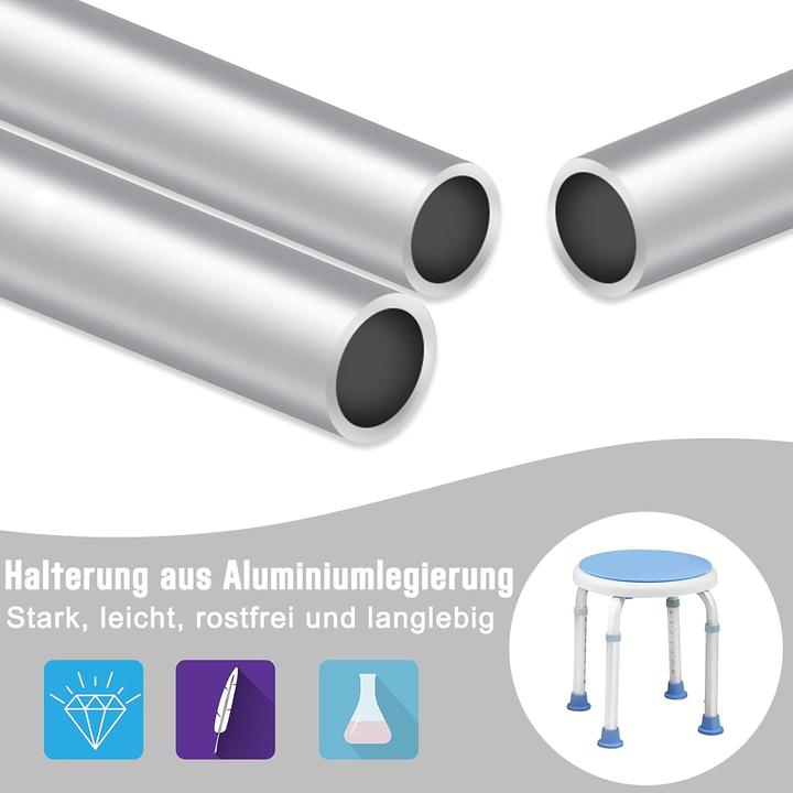 Produktbild Aufun Duschhocker Type B mit Griffstangen (136 kg)
