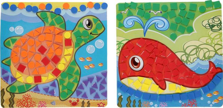 Mosaik-Bastelarbeiten mit Meerestieren