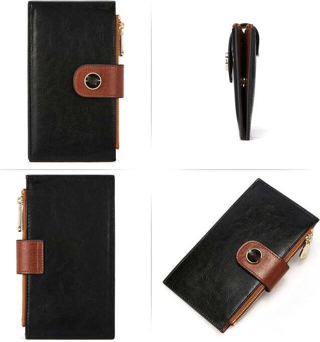 Only-Bags.Store Kreditkarteninhaber, Brieftasche Damen kleinen RFID-Schutz Brieftasche für Geldbeutel PU Leder