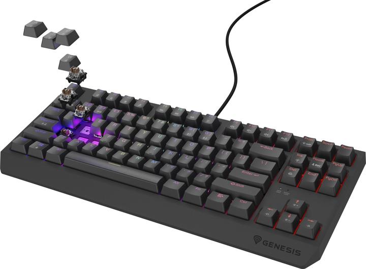 Actual product image Genesis Klawiatura Thor 230 TKL Outemu Brown (NKG-2079) (US, Cable)