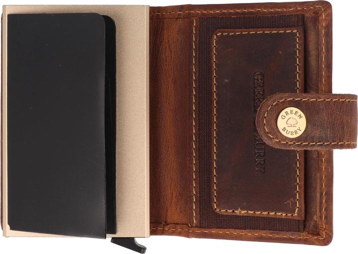 Actual product image Greenburry Vintage Geldbörse RFID Schutz Leder 7.5 cm
