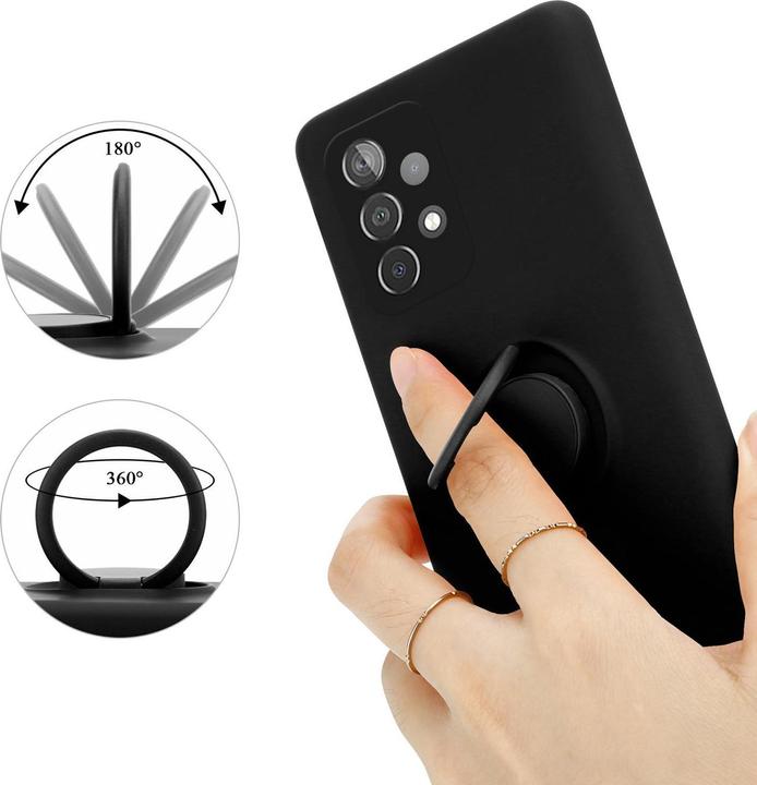 Actual product image Cadorabo TPU Liquid Ring Silicone Case Cover (Samsung Galaxy A52, Samsung Galaxy A52 5G, Samsung Galaxy A52s 5G)