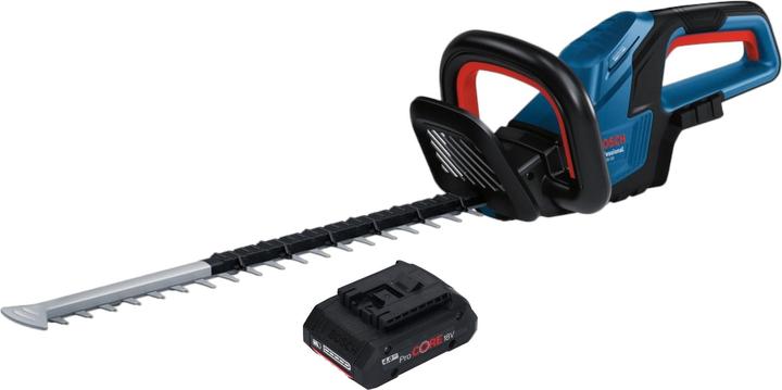 Produktbild Bosch Professional GHE 18V-50 Professional Akku Heckenschere 18 V 50 cm Brushless + 1x ProCORE Akku 4,0 Ah - (Akkubetrieb)