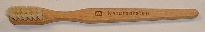 Actual product image Kost Kamm Toothbrush oiled beech SMALL, medium hard natural bristle 14cm (Hard, 1 x)