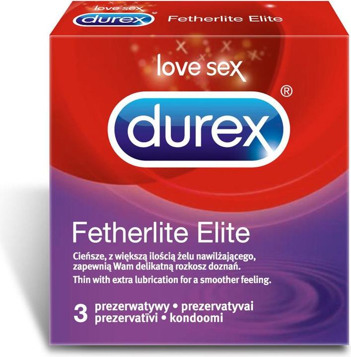 Produktbild Durex Fetherlite Elite thinner condoms with more gel 3pcs (3 Stk.)