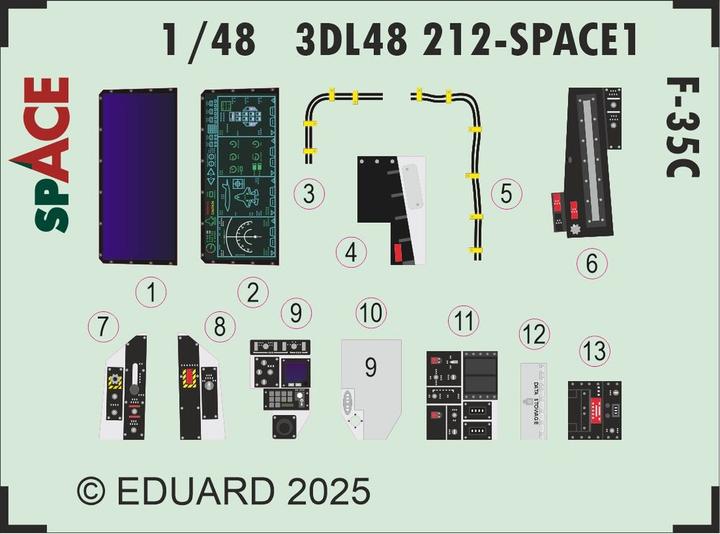 Actual product image Eduard F-35C SPACE TAMIYA