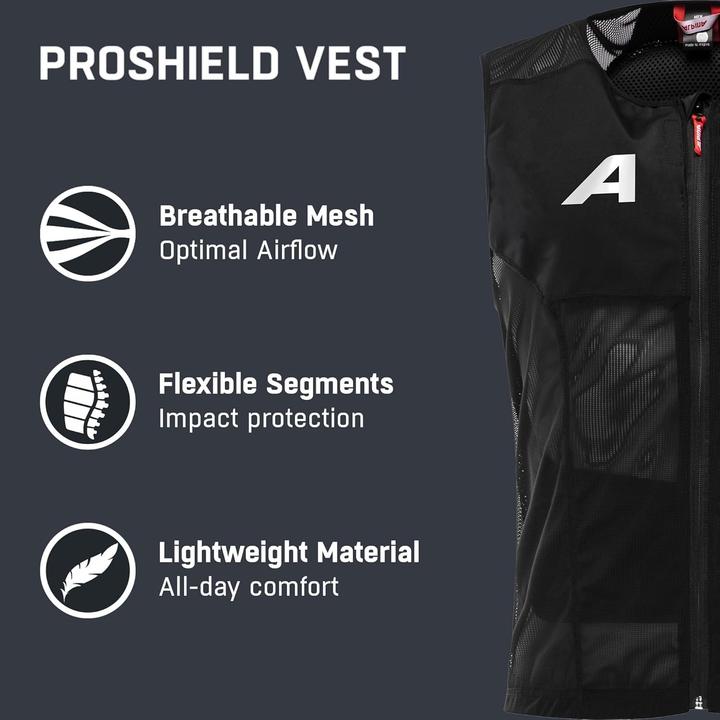 ALPINA SPORTS Proshield Men Vest (XXL, Back protector, Unique