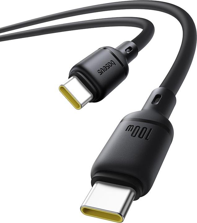 Actual product image Baseus Silky Series charging cable Type-C 100W 1m black (1 m, 100 W)