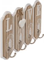 Actual product image Ootb White / natural colored wooden key board, LOVE (15 x 30 cm)