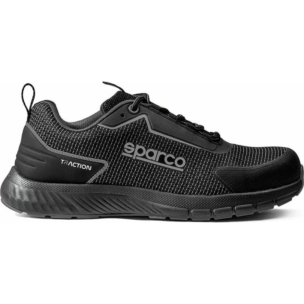 Sparco Herren Schwarz Motorsportschuhe, Sicherheitsschuhe Traction (44)