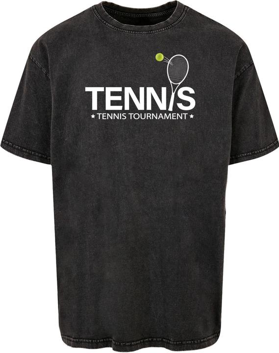 Produktbild Merchcode Tennis Racket Acid Washed Oversized Tee - 113027 (XL)