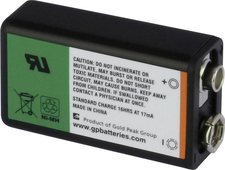Produktbild GP Batteries 9 V Block-Akku NiMH 6LR61 170 (1 Stk., 9V Block, 170 mAh)