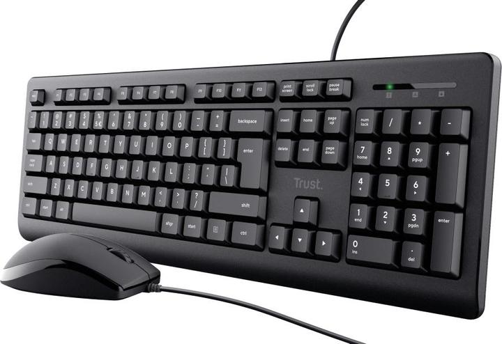 Productafbeelding Trust Primo Toetsenbord En Muis Set Nl (FR, Bedraad)
