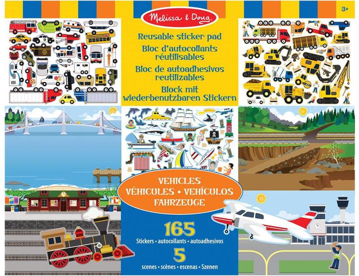 Produktbild Melissa & Doug MELISSA Reusable Sticker Pad - Vehicles