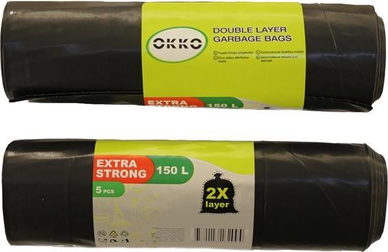 Okko GARBAGE BAGS 2LAYER 150L 5PCS (5 x, 150 l)