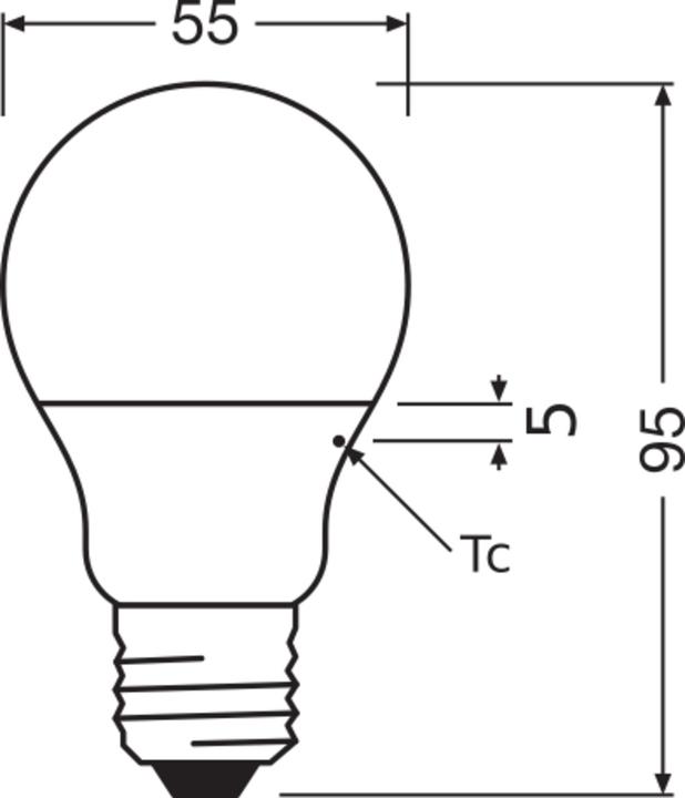 Produktbild Osram LED Pcr Lamps With Classic A (E27, 4.90 W, 470 lm, 1 x, F)