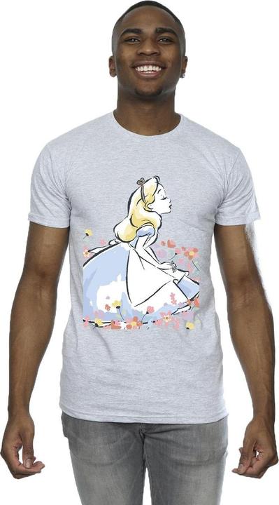 Produktbild Disney Alice im Wunderland Skizze Blumen TShirt (5XL)