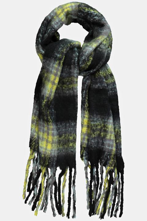 Immagine prodotto Ulla Popken Sciarpa a quadri con frange lunghe