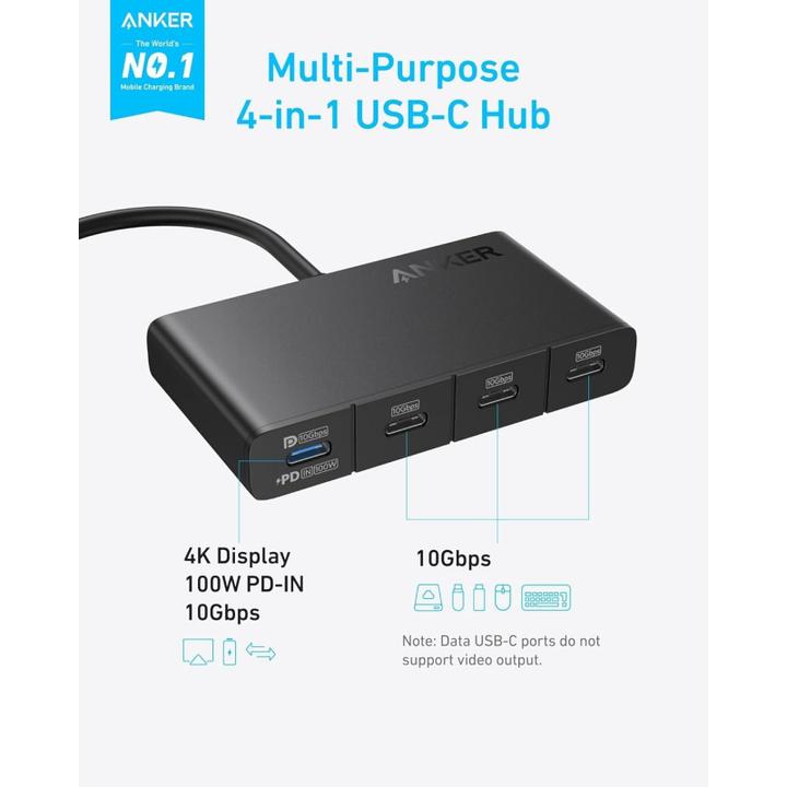 Produktbild Anker A8340GA1 (USB-C, 4 Ports)