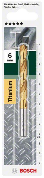 Produktbild Bosch Zubehör Metallbohrer HSS-TiN, DIN 338 D= 3,2 mm L= 65 mm (3.2 mm)